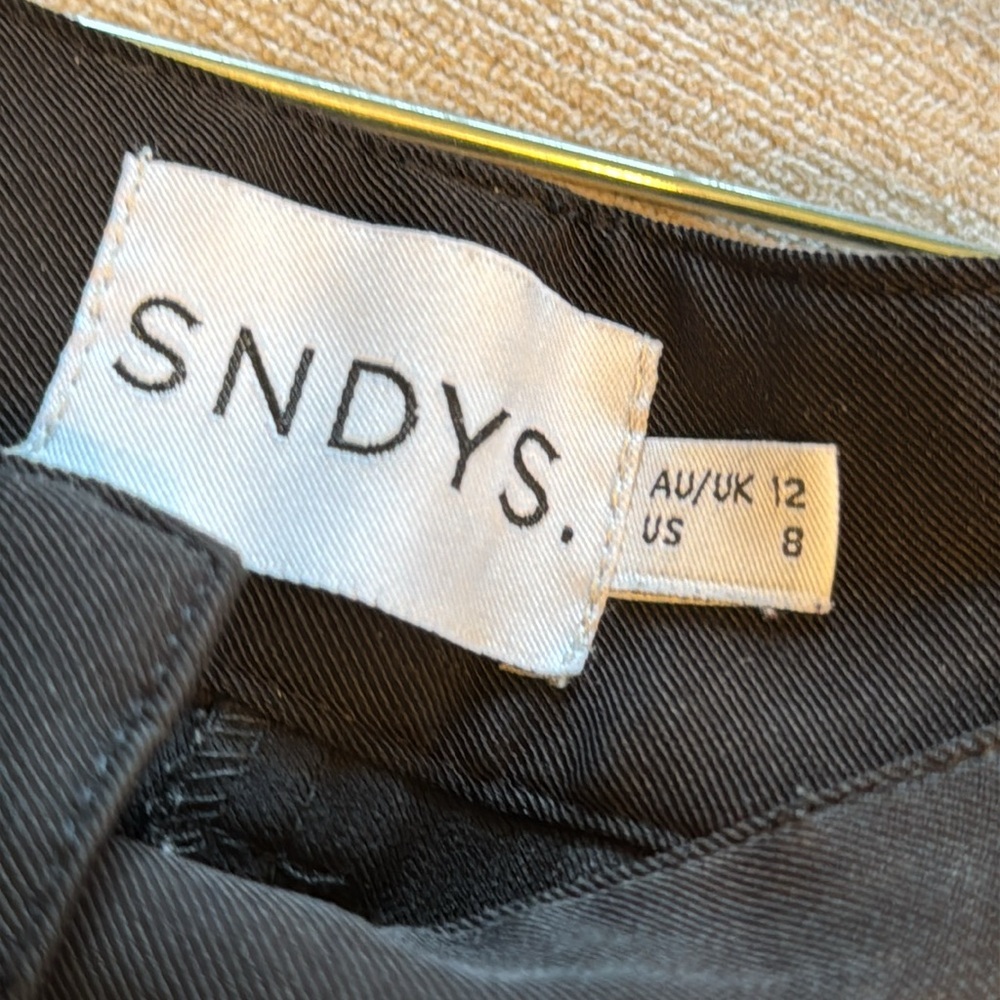 NWT SNDYS Sunday the Label Women's Burland Pants High Waisted Wide Leg Flare - Picture 10 of 13